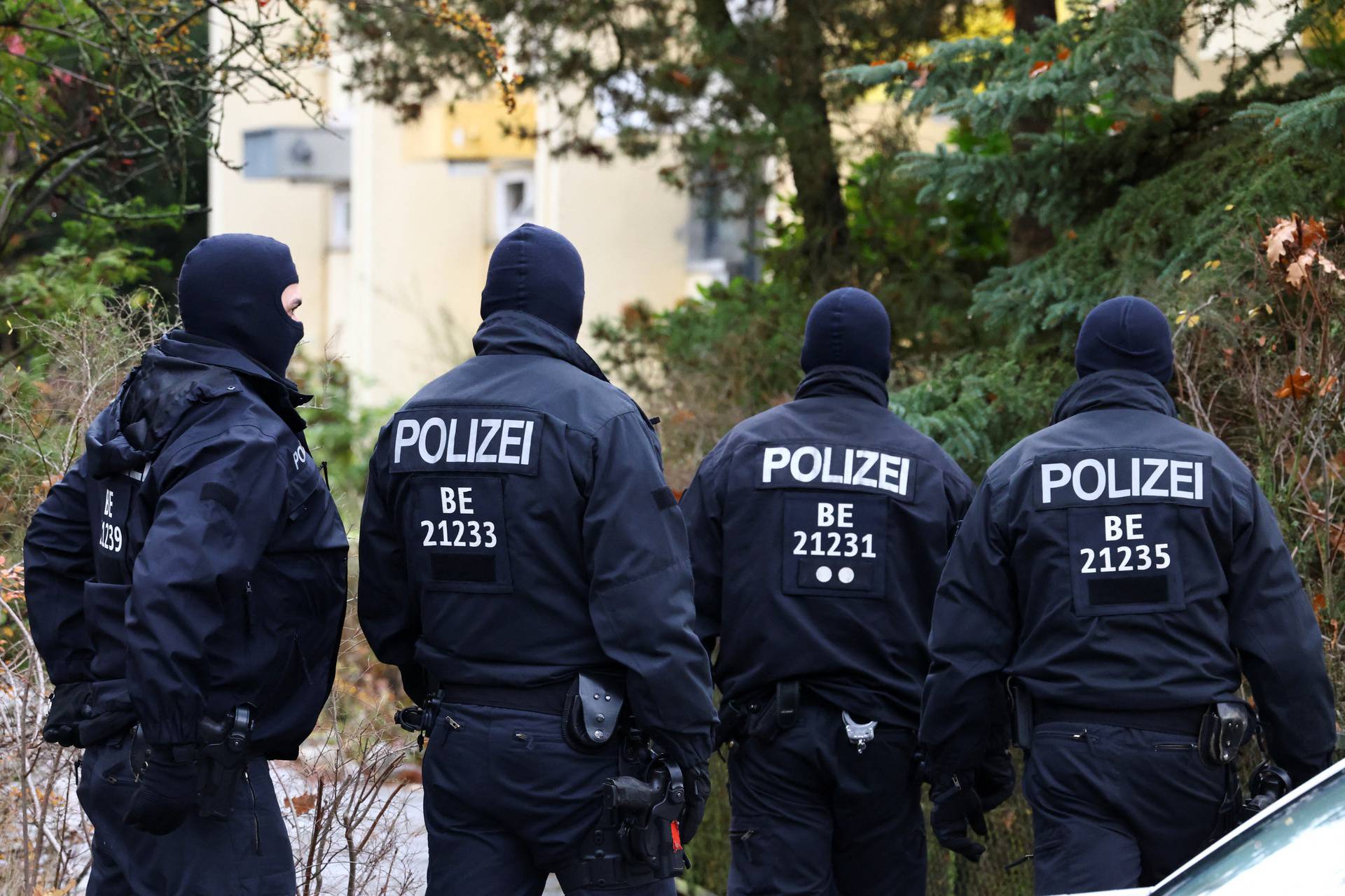 Suspected members and supporters of a far-right group were detained during raids, in Berlin