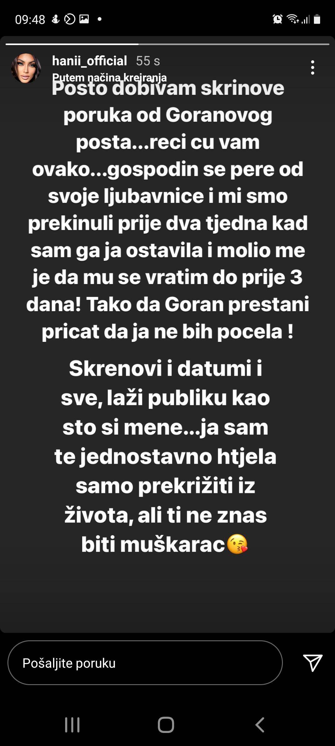 Hana i Goran se prepucavaju, a Claudia likuje: Nama je suđeno