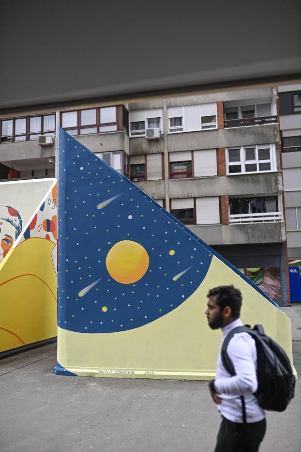 Zagreb: Novi šareni mural na platou Mamutice