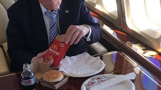 Trumpov ručak: Dva Big Maca, dva sendviča s ribom, shake...