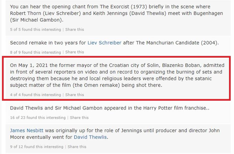 Župan Boban osvanuo na IMDB-u kao zaslužni stručnjak za pirotehniku i efekte u Omenu