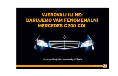Zaigrajte i osvojite fenomenalni Mercedes C200 CDI!