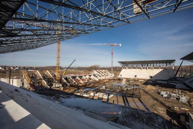 Radovi na novom stadionu osječkog prvoligaša na Pampasu u punom su jeku