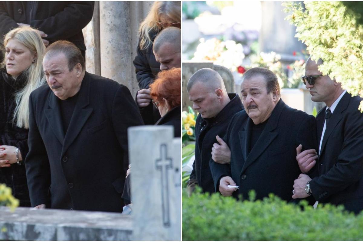 Uplakanog Mila Hrnića prijatelji su pridržavali na ispraćaju sina