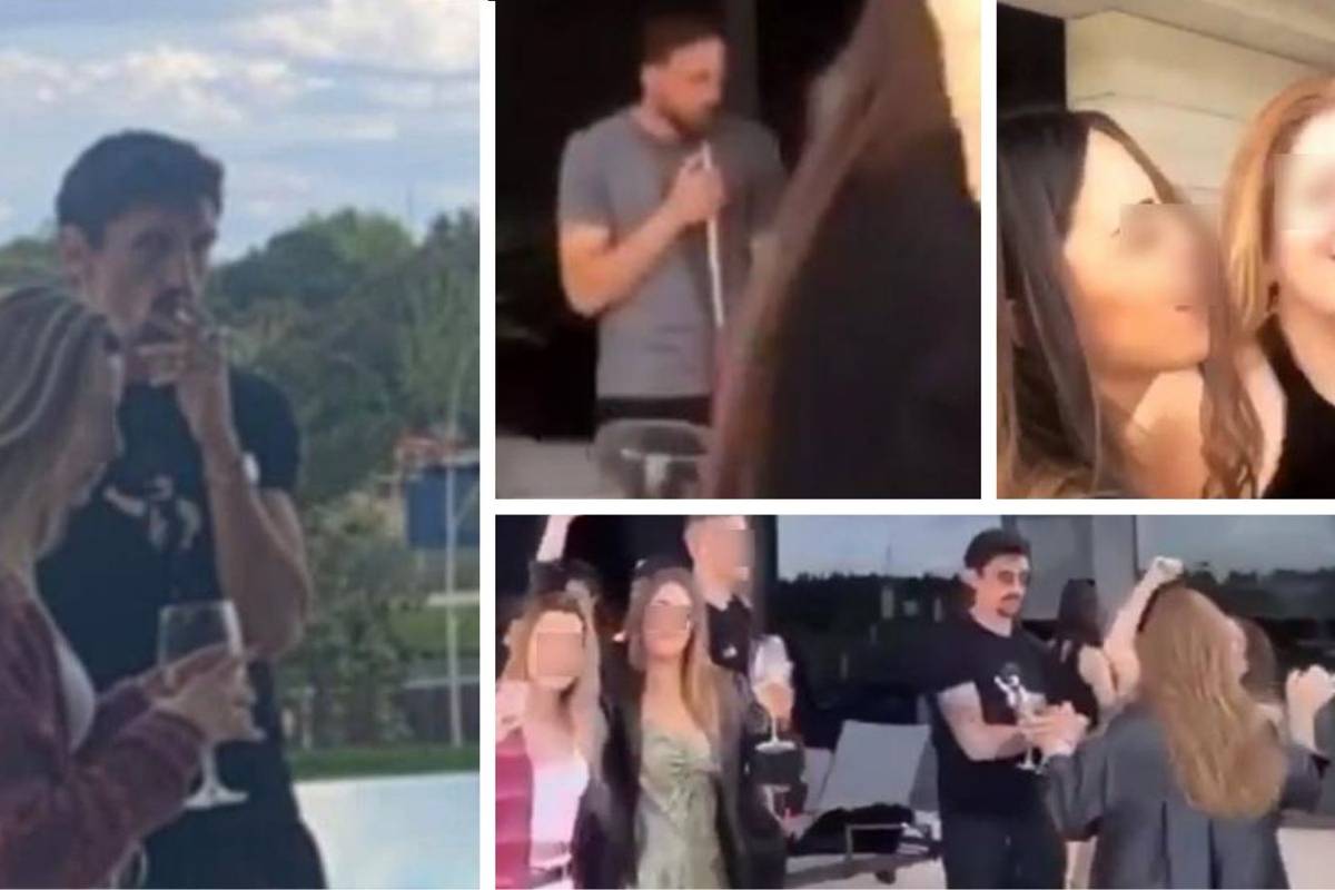 Baš pred derbi: Procurio video partyja na kojem su Vrsaljko i Grbić, a Savić i Oblak puše...
