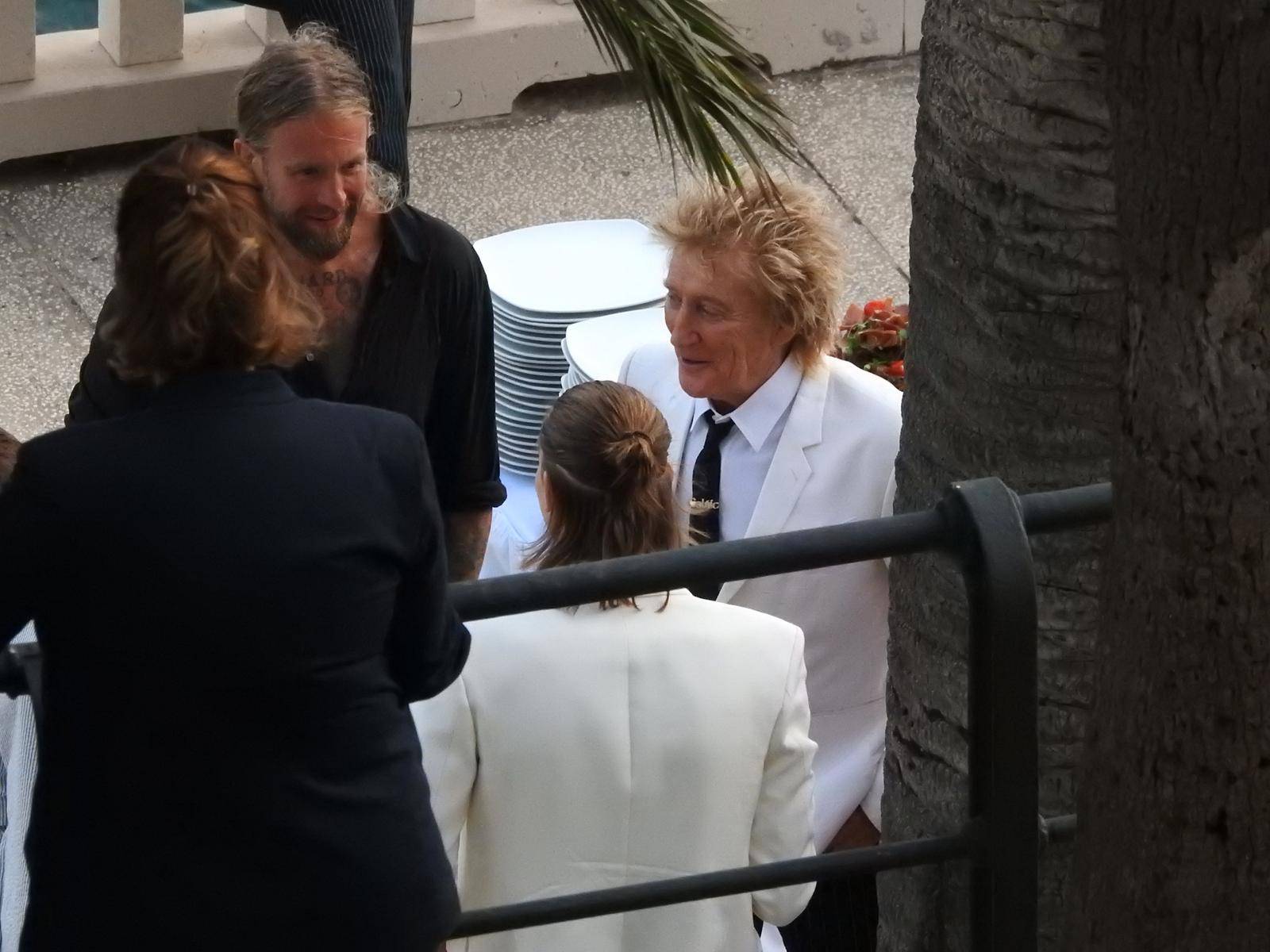 Dubrovnik: Rod Stewart sa surugom Penny Lancaster i bivšom suprugom Rachel Hunter