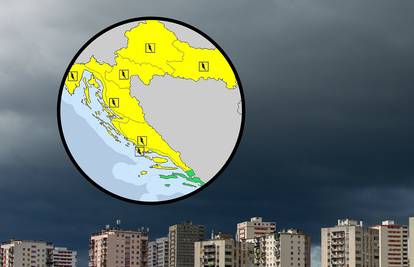 Hrvatska u žutom: Očekuje se opasno vrijeme, popodne i oluje