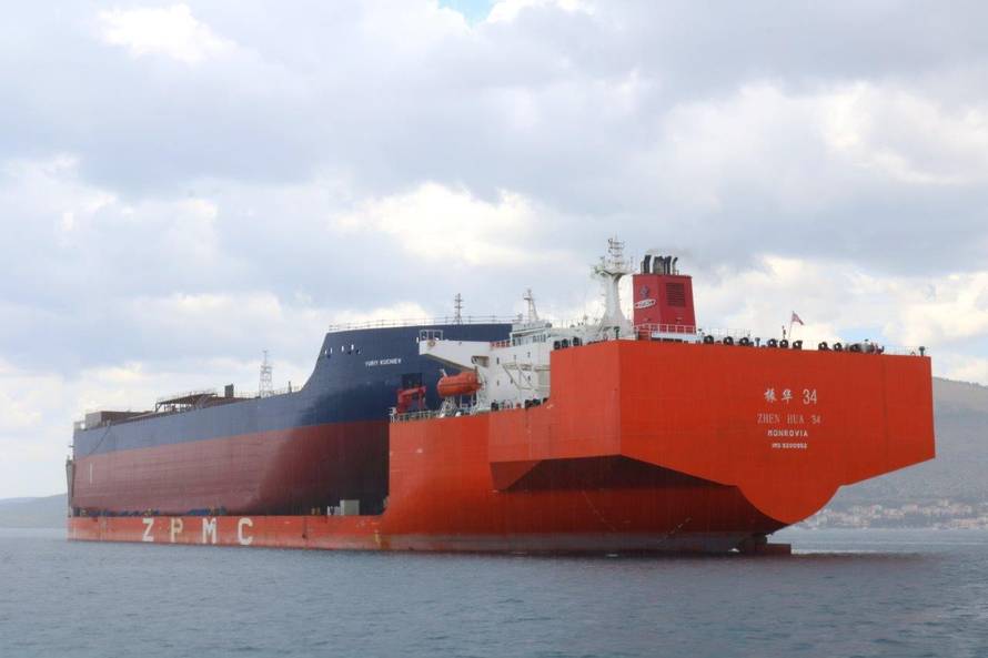 Izgradili ga u Trogiru: Pramac ledolomca krenuo za Helsinki