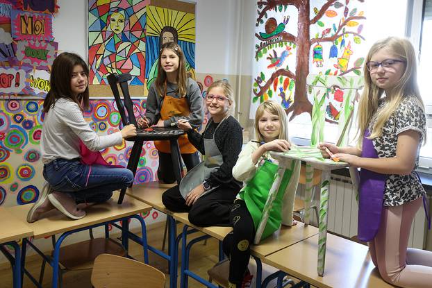 Zagreb: Učenici obojili i uredili učionicu u OŠ kralja Tomislava