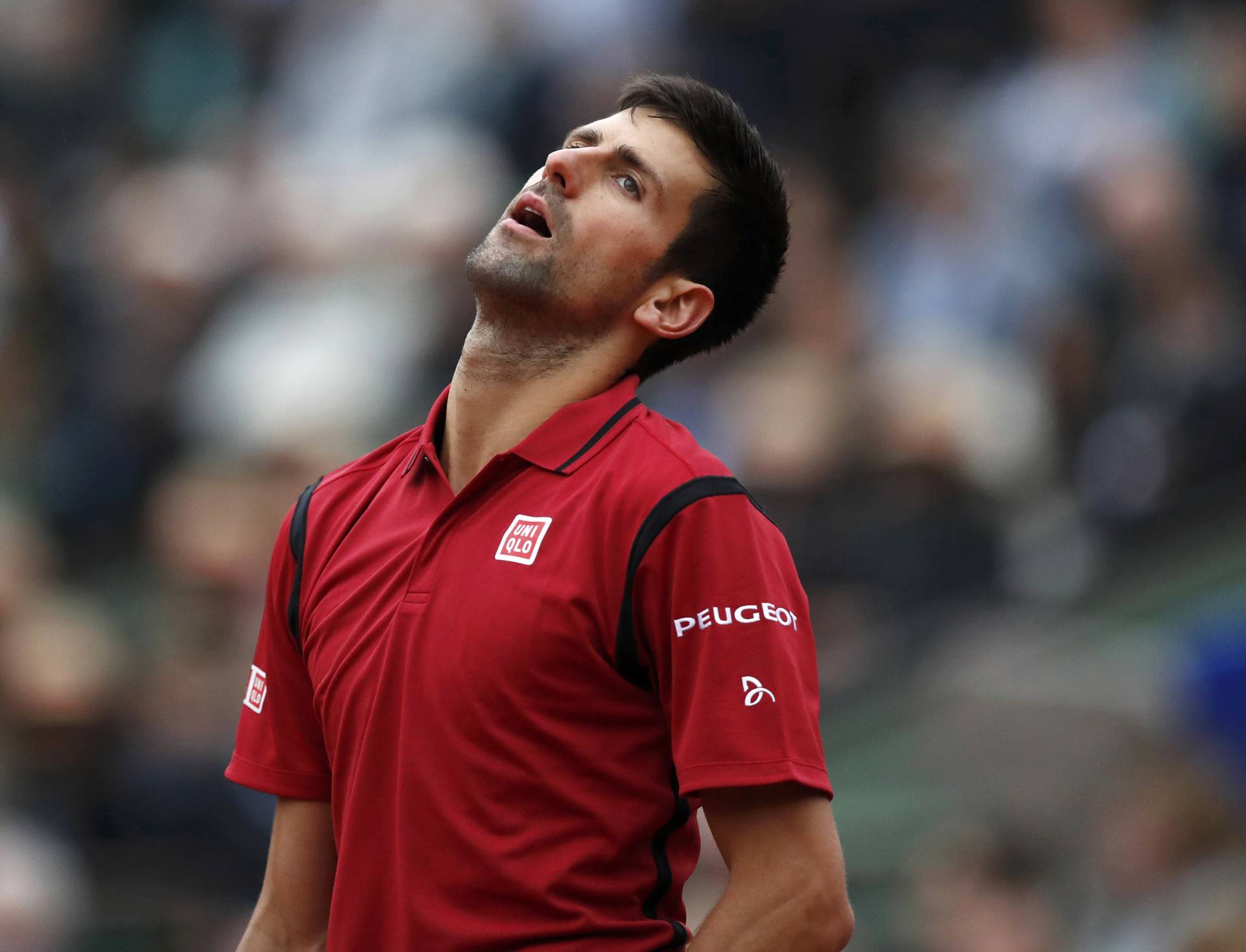 Tennis - French Open Mens Singles Quarterfinal match - Roland Garros - Novak Djokovic of Serbia vs Tomas Berdych of the Czech Republic