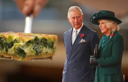 Skromno jelo na stolu luksuza:  Charles je odabrao krunidbeni quiche s bobom, špinatom...