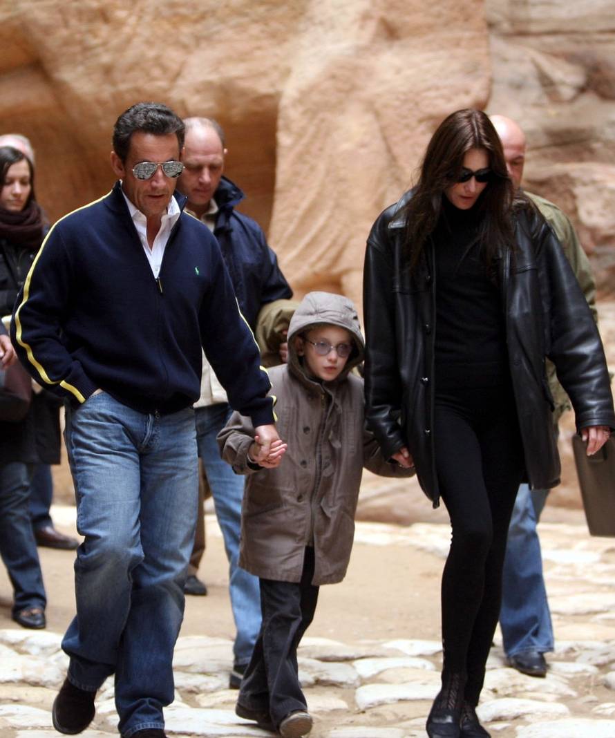 Nicolas Sarkozy and Carla Bruni in Petra, Jordan - 05 Jan 2008
