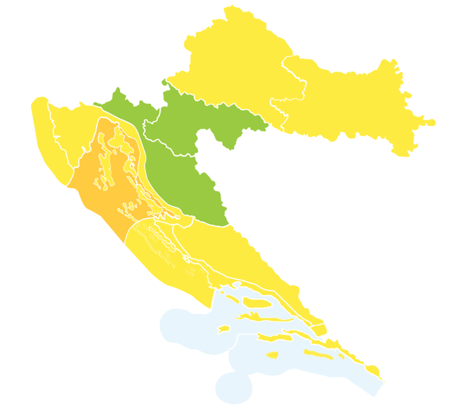 Nakon južine i sunca stižu kiša i snijeg: U subotu hladna fronta donosi oborine, na obali bura