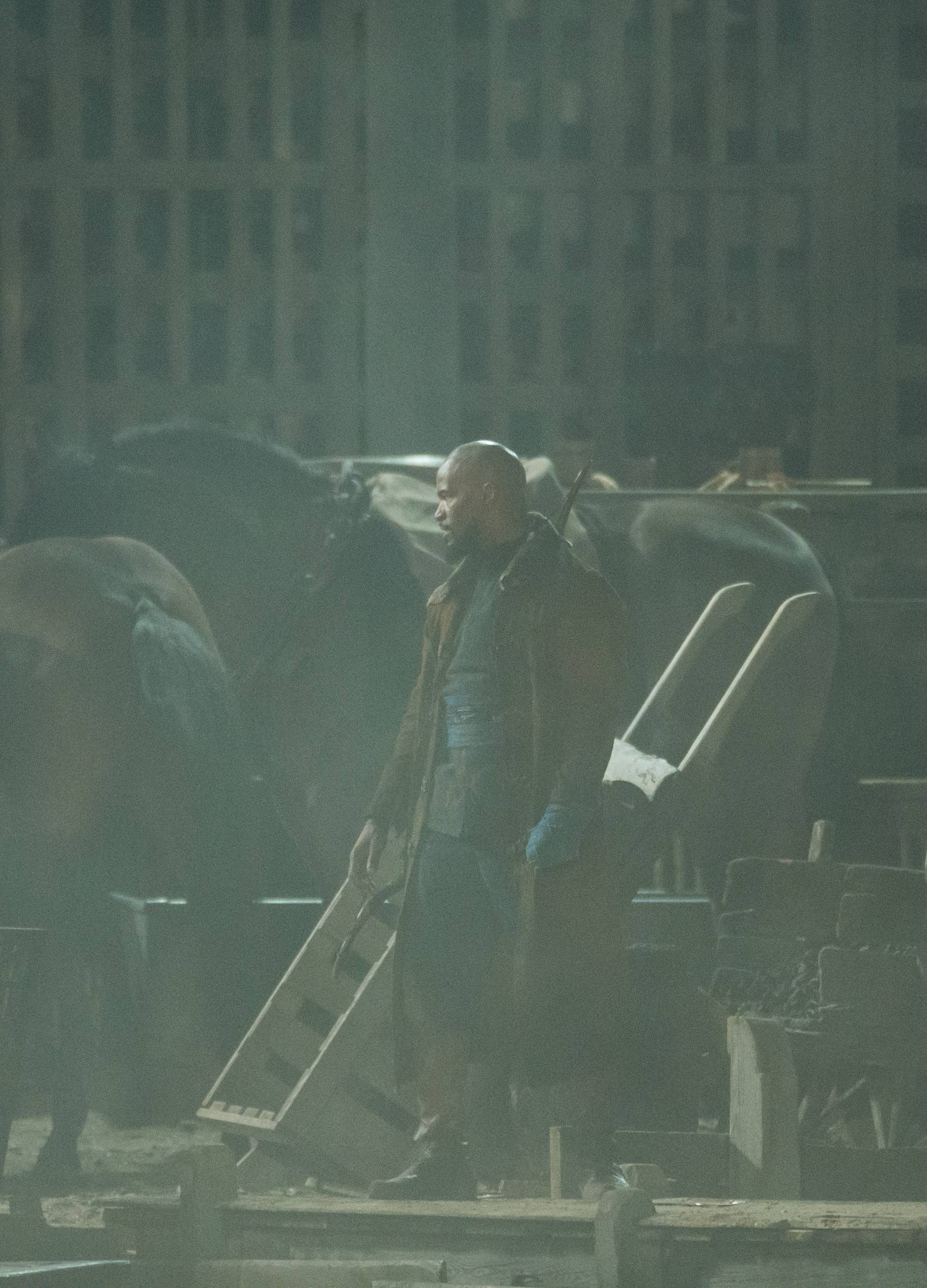 Jamie Foxx snima na suhom, a  dvojnik nije imao takvu sreću