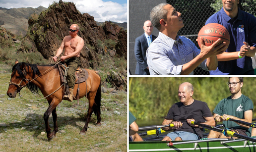 FOTO Druga strana svjetskih moćnika: Bush je slikar, Putin u treningu, a Clinton voli saksofon