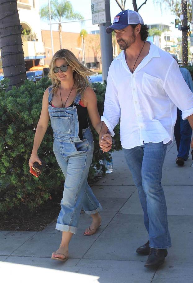 Denise Richards and Aaron Phypers Sighting -Los Angeles