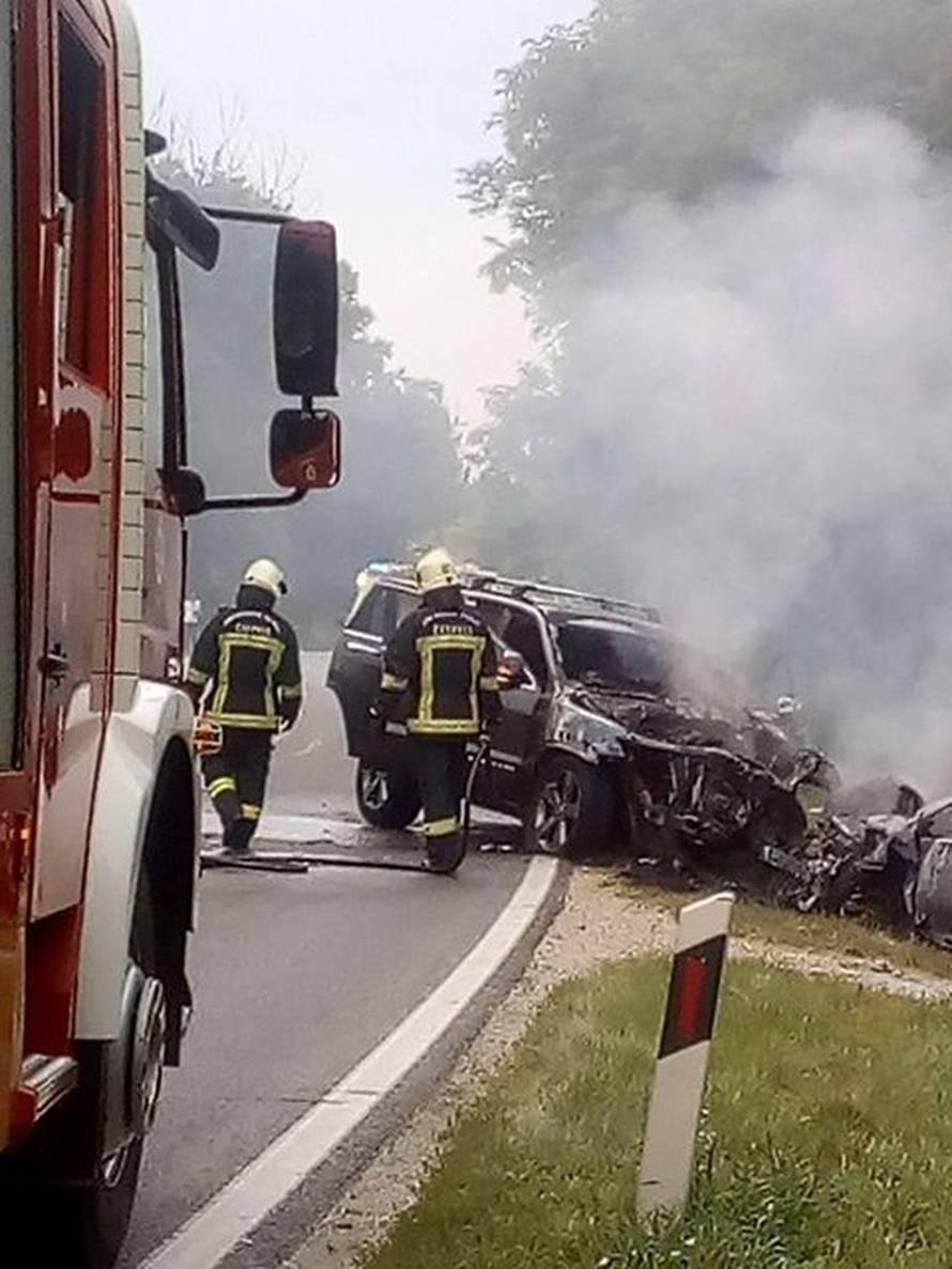 Užas kod Čakovca: Auti gorjeli, tata i dijete se bore za život...