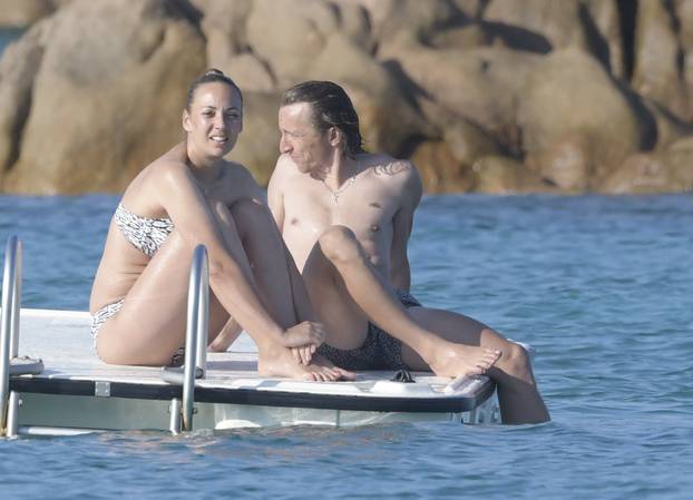 Luka Modric and wife on holidays in Sardinia