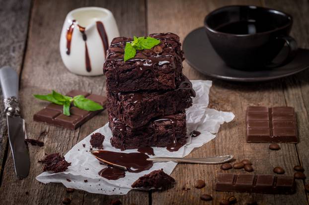 Delicious chocolate brownie