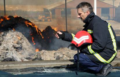 Još gase požar na farmi krava, materijalna šteta je ogromna