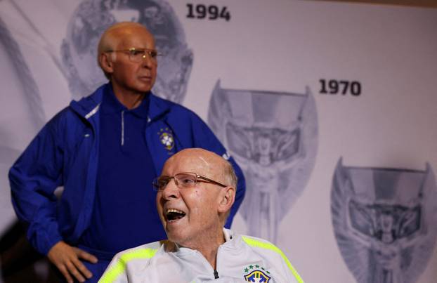 FILE PHOTO: A statue of former Brazilian soccer player and coach Zagallo is unveiled in Rio de Janeiro