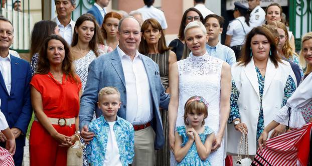 Prince Albert II of Monaco takes part in the traditional Monaco picnic, in Monaco