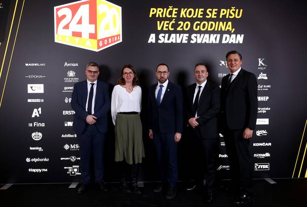 Zagreb: Dolazak uzvanika na proslavu 20. rođendana 24sata