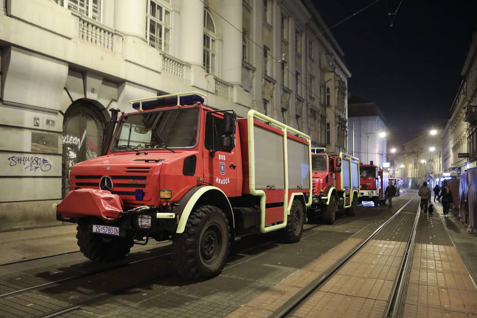 Zagreb: Snimanje akcijskih scena za film Canary Black na Trgu bana Josipa Jelačića, Kate zamjenila dublerica 