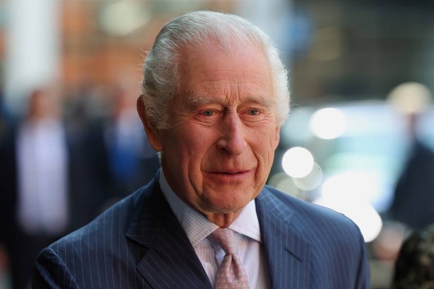 Britain's King Charles and Queen Camilla visit the University College Hospital Macmillan Cancer Centre, in London