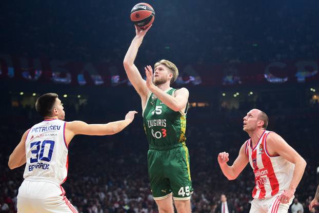 U Beogradskoj areni odigrana je utakmica 27. kola Turkish Airlines Eurolige između KK Crvena zvezda Meridianbet i KK Žalgiris