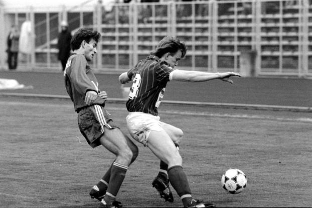 Zagreb: Savezna liga Jugoslavije, Dinamo - Borac, 7.4.1990.