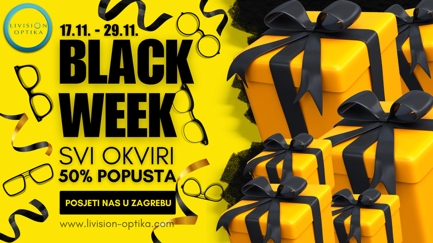 'Black week' u Livision optikama se ne propušta!