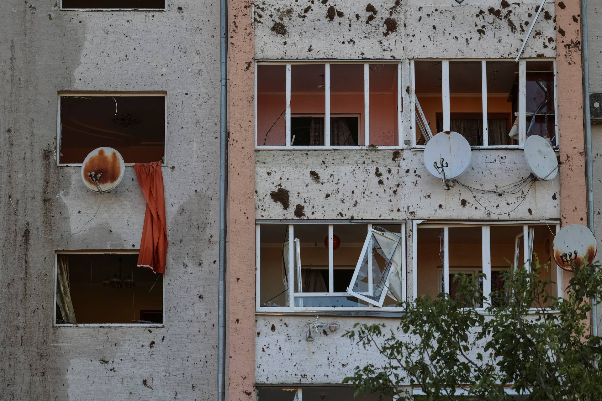 Aftermath of a Russian missile attack in Lviv