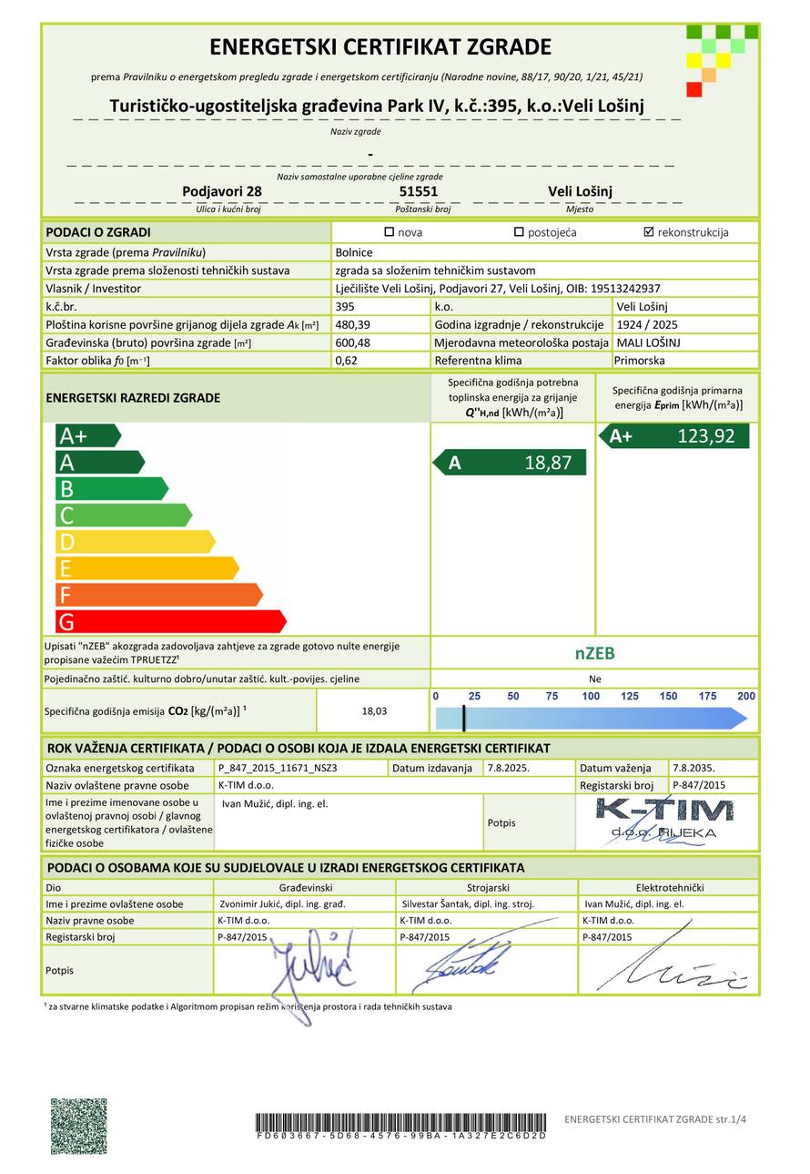 U Lječilištu Veli Lošinj certifikati nisu stvar prestiža, već odgovor na izazove današnjice