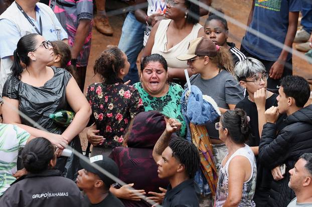 Aftermath of heavy rains in southeastern Brazil