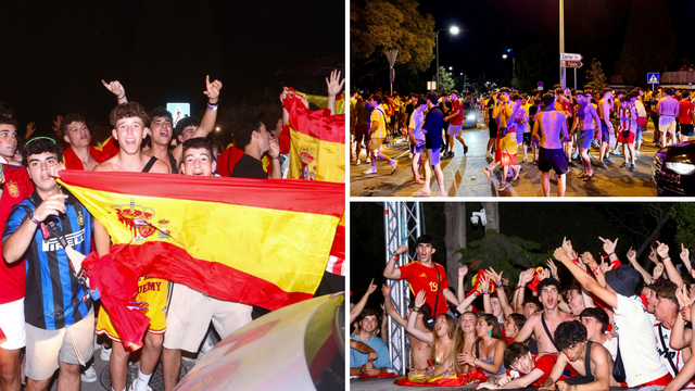 FOTO Partijaneri na Ultri ovako su slavili pobjedu Španjolske. 'Je li ovo Split ili Barcelona?'