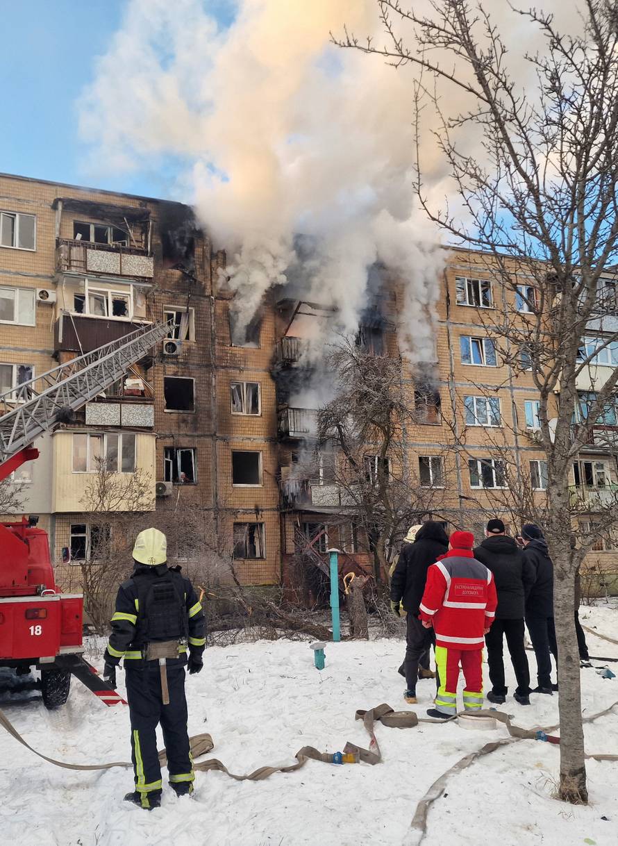 Russian drone strike in Kharkiv