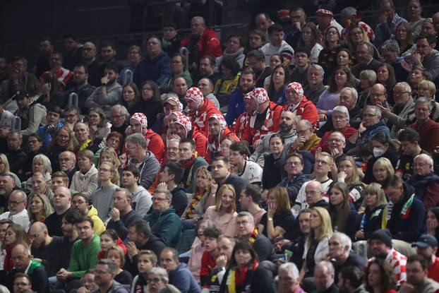 Koeln: Navijači na rukometnoj utakmici Europskog prvenstva između Hrvatske i Francuske 