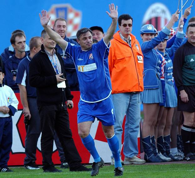 Zvonimir Boban oprostio se od nogometa revijalnom utakmicom na stadionu Maksimir, 07.10.2002.