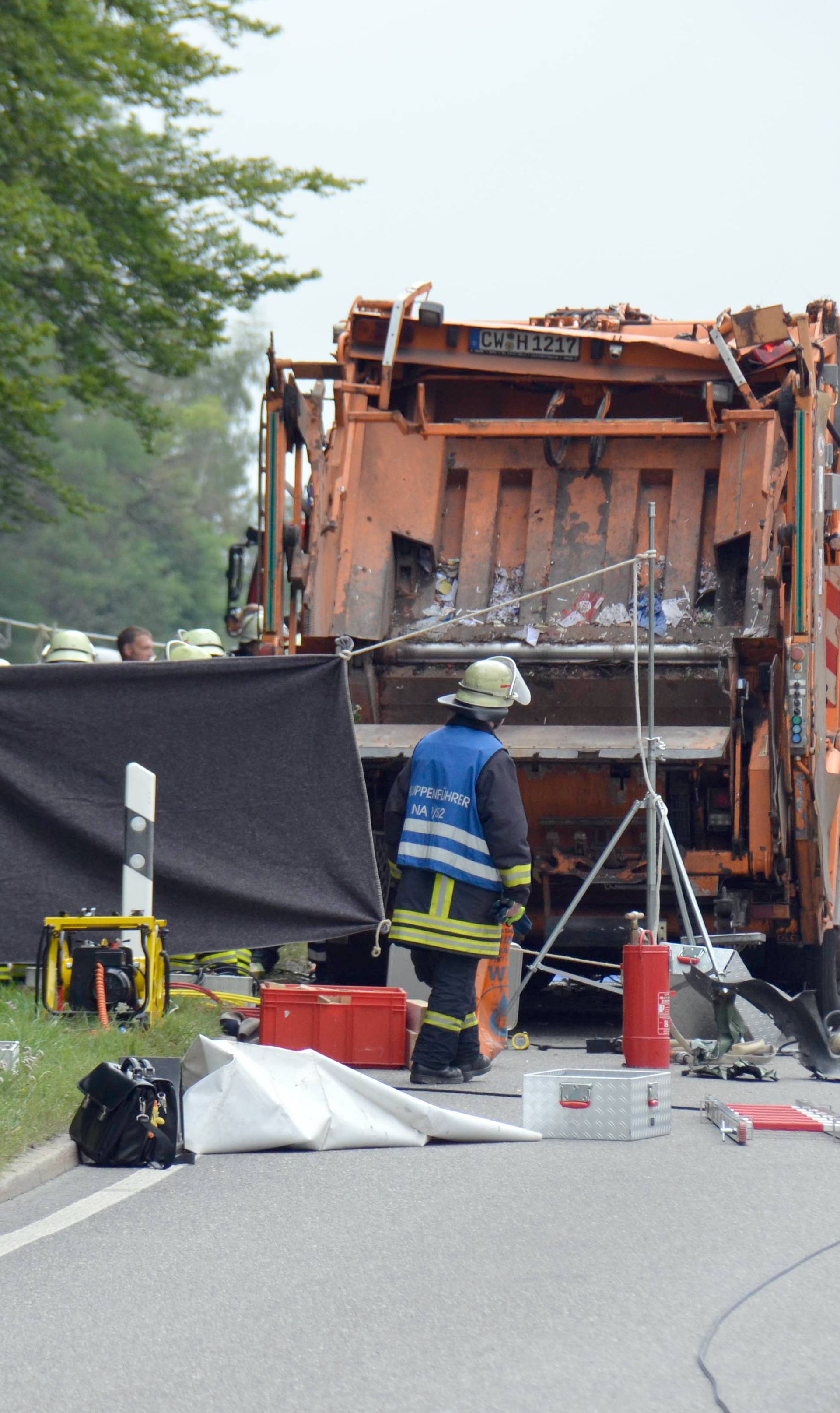 Accident with garbage truck