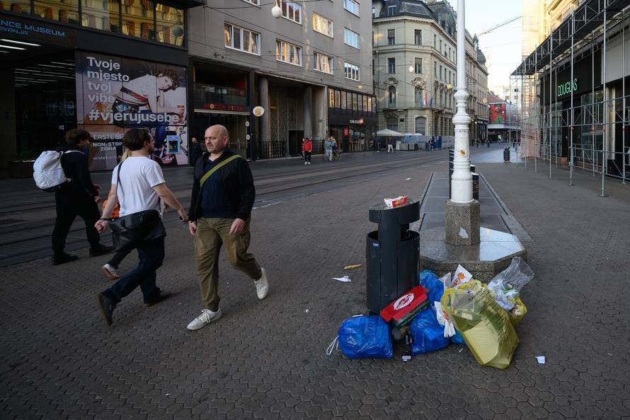 Zagreb: Centar grada na drugi dan štrajka u Zagrebačkom holdingu