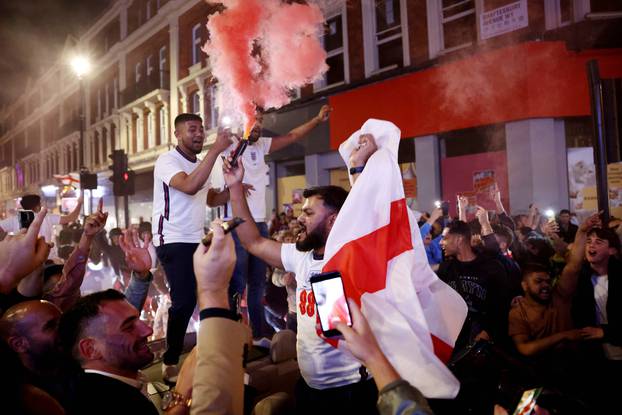 Euro 2020 - Fans gather for England v Denmark