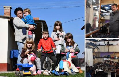 Obitelj u Klokočevcima ostala je bez doma: 'Djecu smo nosili iz kuće, dobro da smo ostali živi'