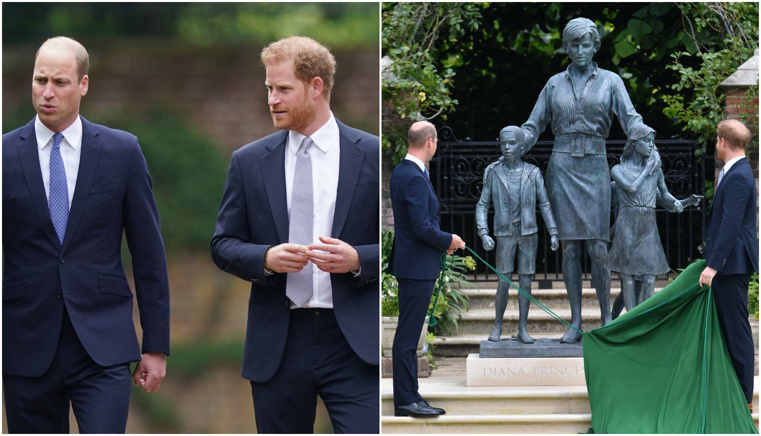 Harry se opet vratio u Britaniju: S bratom je otkrio kip Diane