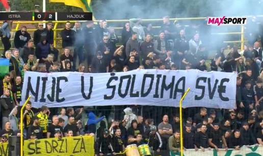 VIDEO Navijači Istre osudili Garciju: 'Nije u šoldima sve'