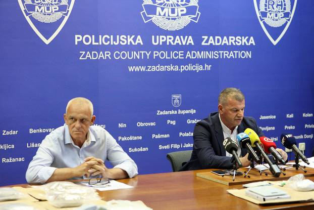Zadar: Konferencija MUP-a o zapljeni kokaina, heroina i amfetamina