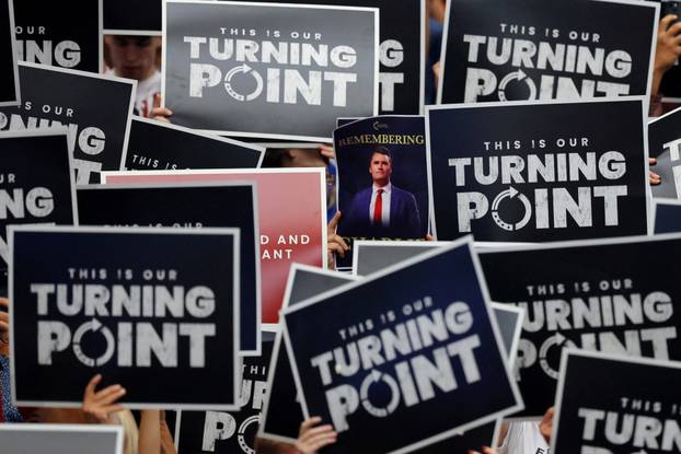 Memorial service for slain conservative commentator Charlie Kirk, in Glendale