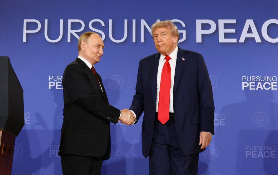 U.S. President Trump meets with Russian President Putin in Alaska