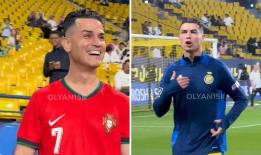 VIDEO Cristiano Ronaldo vidio 'dvojnika' na tribinama: 'Brate, ne sličiš na mene, ružan si'