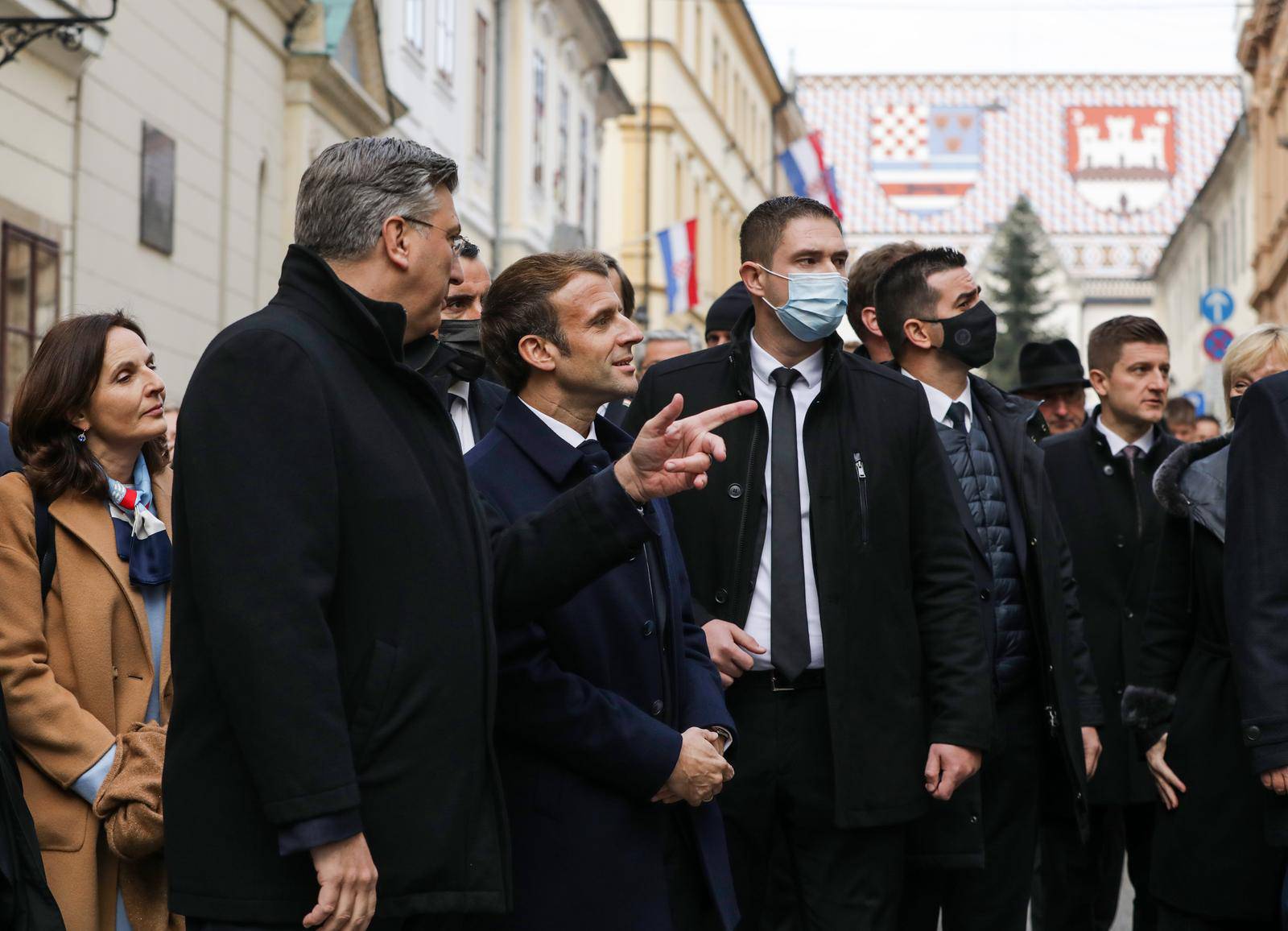 Andrej Plenković i Emmanuel Macron prošetali su Gornjim gradom